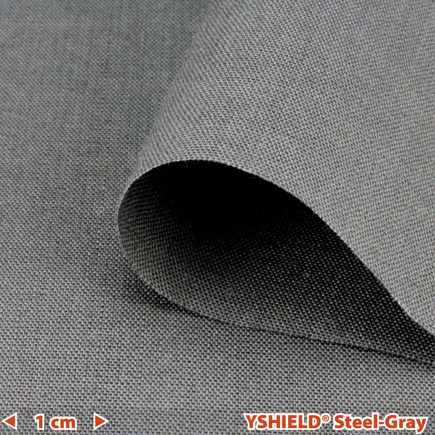 Tissu anti-ondes basses et hautes fréquences YSHIELD® STEEL-GRAY -42 dB  Réf : 336