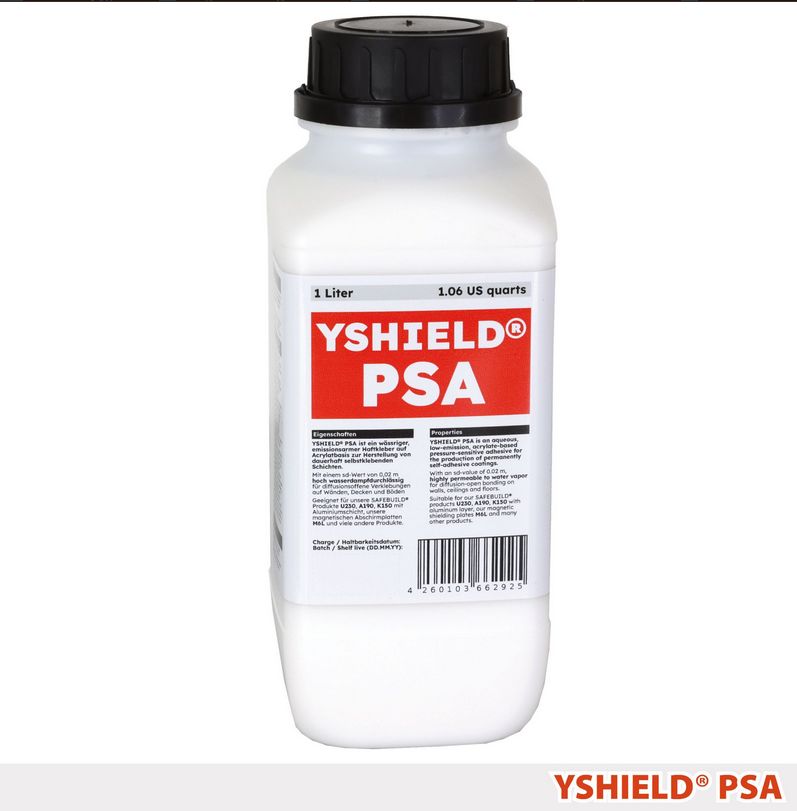 YSHIELD® PSA | Adhésif sensible à la pression pour toile anti-ondes | 1 litres / 5 litres Réf. 348