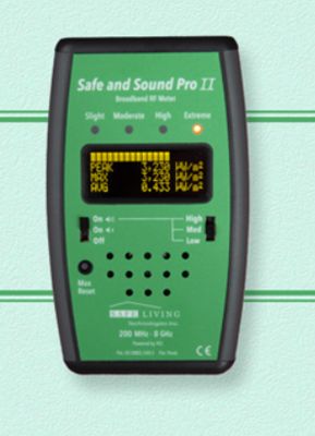 Version 2024  µW/m² et V/m ! OCCASION / Détecteur hautes fréquences Safe and Sound Pro II + Housse incluse de protection  / Livraison gratuite / Réf 199