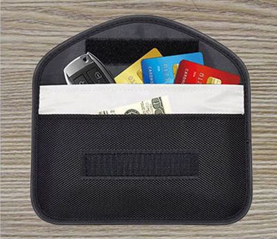 Étui-housse-pochette stop signal RFID, pour clés de voiture, téléphones. Faraday -80 dB Réf 127