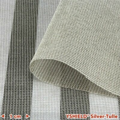 Tissu anti-ondes basse et hautes fréquences YSHIELD SILVER TULLE -50dB Largeur 130 cm Réf 124