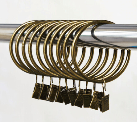 Anneaux pour rideaux 35mm, COULEURS: BRONZE