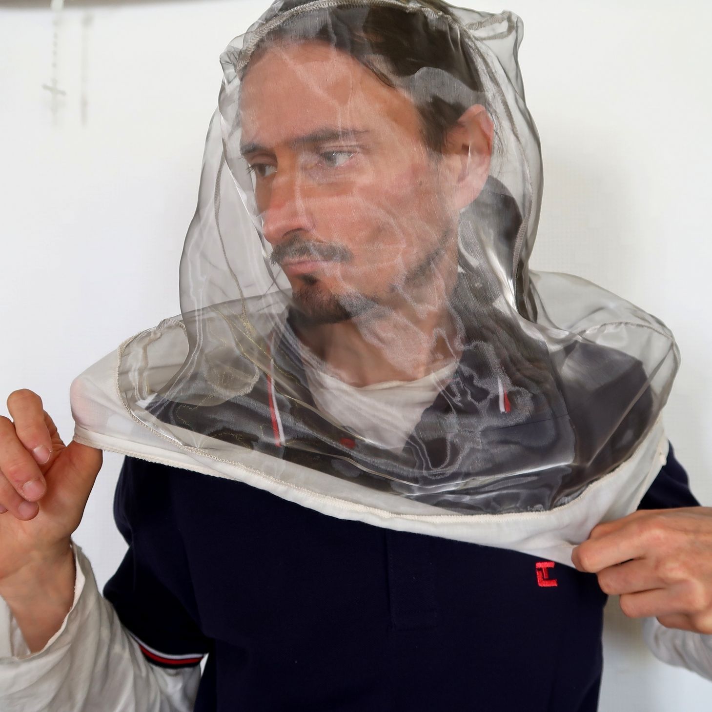 Protection du visage, voilette anti-ondes "Headnet" -50 dB / Finition CONFORT/ Réf. 41