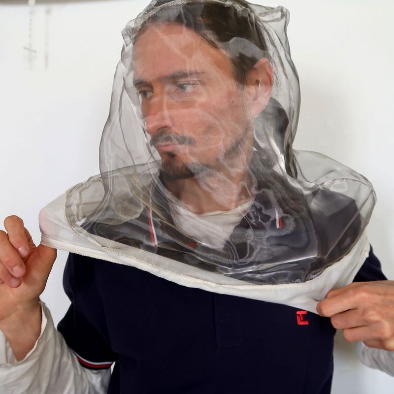 Protection du visage, voilette anti-ondes "Headnet" -50 dB / Finition CONFORT/ Réf. 41