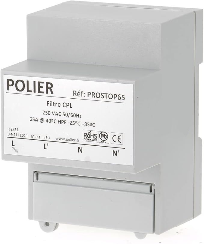 Filtre LINKY PROSTOP65 électricité sale et CPL / POLIER / Réf : 97 Filtre LINKY PROSTOP65 électricité sale et CPL / POLIER / Réf : 97