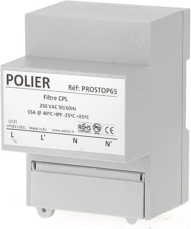 Filtre LINKY PROSTOP65 électricité sale et CPL / POLIER / Réf : 97 Filtre LINKY PROSTOP65 électricité sale et CPL / POLIER / Réf : 97