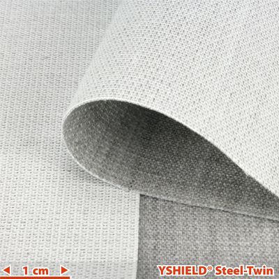 Yshield® SILVER-TWIN -60 dB / Tissu anti-ondes basses et hautes fréquences  / 50 Hertz, Linky, 3G, 4G, 5G ... Réf 81