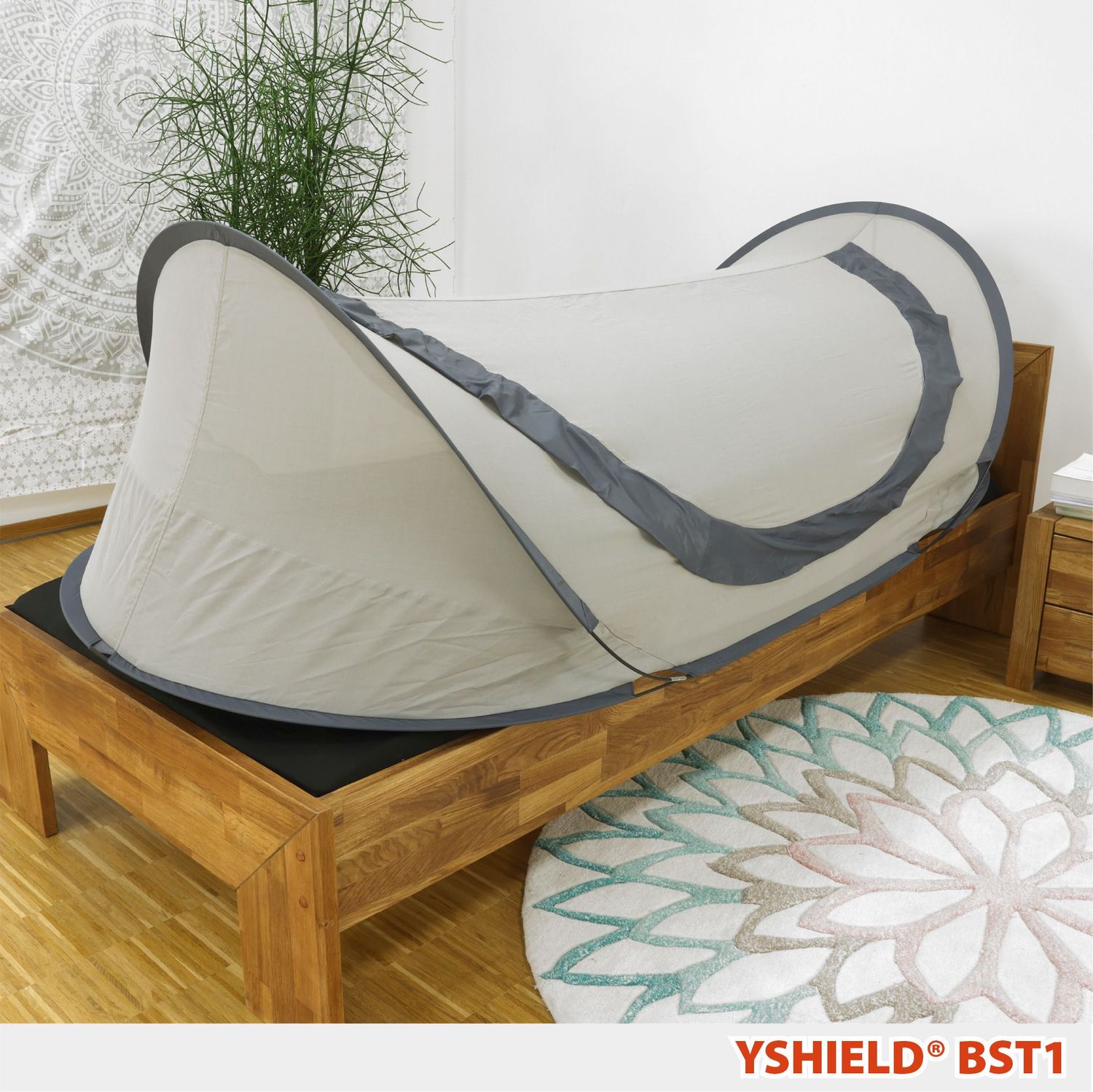 Tente de protection YSHIELD® -44 dB modèle BST1 SAFECAVE | Lit simple