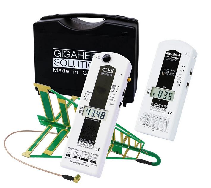 Kit MK30 détecteurs basses et hautes fréquences Gigahertz Solutions + perche + pince incluses / Réf. 86