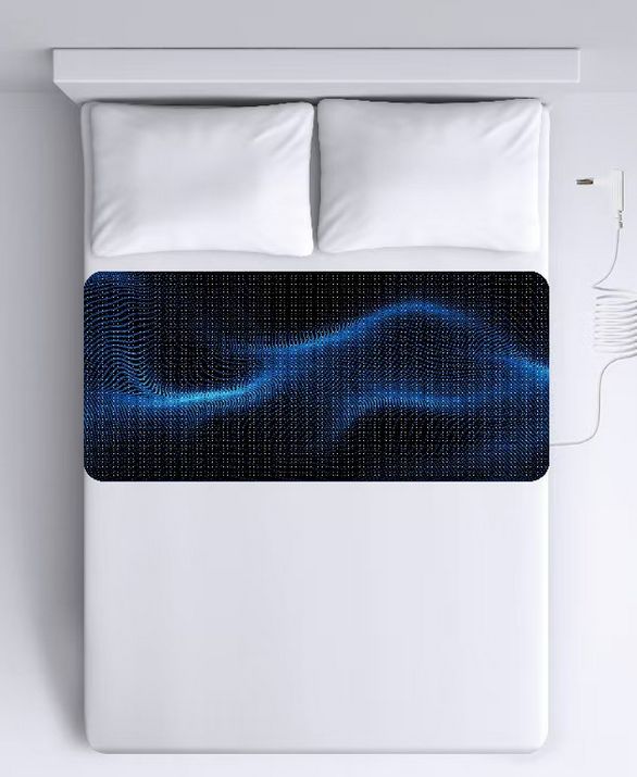 Natte de mise à la terre  en carbone haute conductivité de qualité PREMIUM PU BIOCOMPATIBLE + kit complet  / Earthing 70 cm X 180 cm Earthing / Réf 118