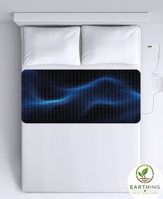 Natte de mise à la terre  en carbone haute conductivité de qualité PREMIUM PU BIOCOMPATIBLE + kit complet  / Earthing 70 cm X 180 cm Earthing / Réf 118
