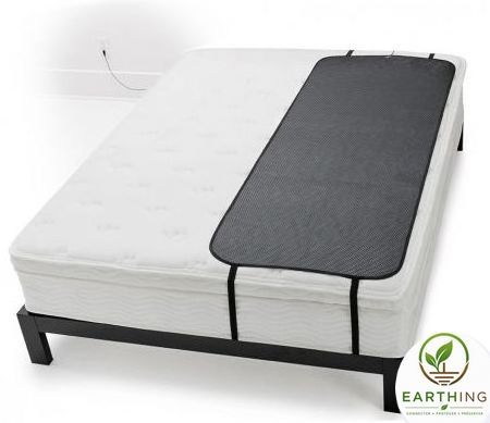 Natte de mise à la terre  en carbone haute conductivité de qualité PREMIUM PU BIOCOMPATIBLE + kit complet  / Earthing 70cm X 130 cm Earthing / Réf 145
