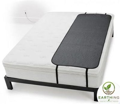 Natte de mise à la terre  en carbone haute conductivité de qualité PREMIUM PU BIOCOMPATIBLE + kit complet  / Earthing 70cm X 130 cm Earthing / Réf 145