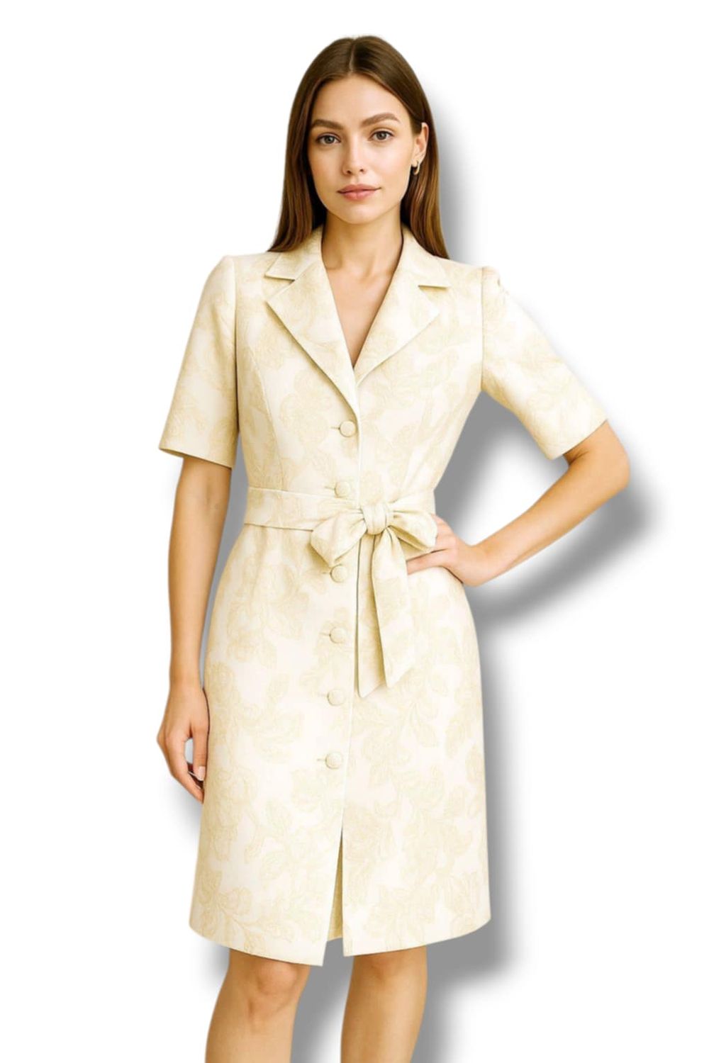 Haljina blejzer White magnolia