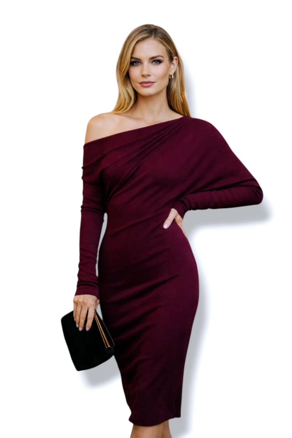 Haljina Zia- burgundy