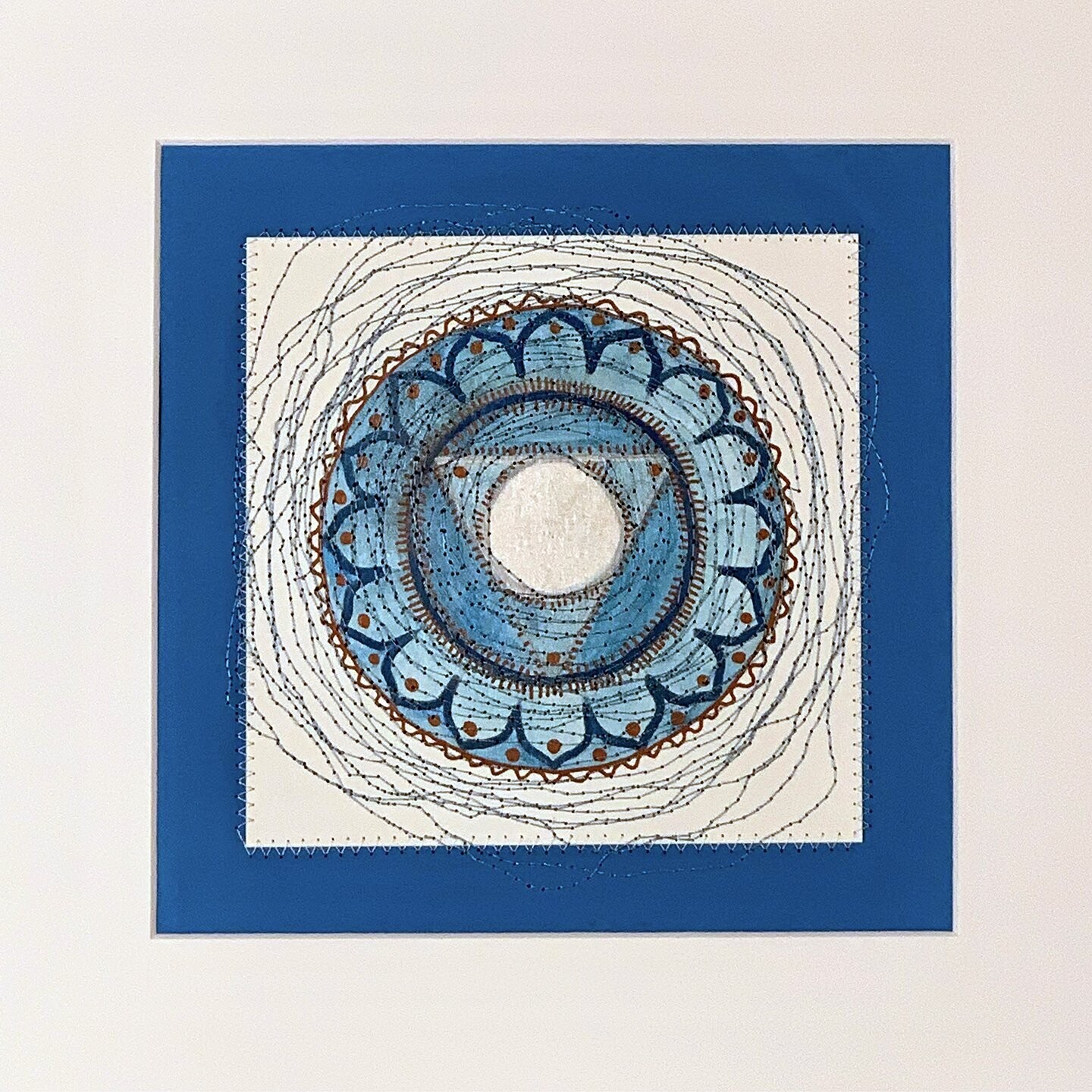 5. Blue on White