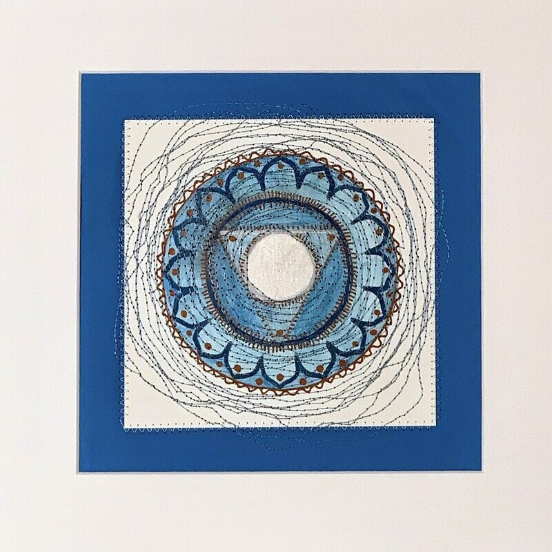 5. Blue on White