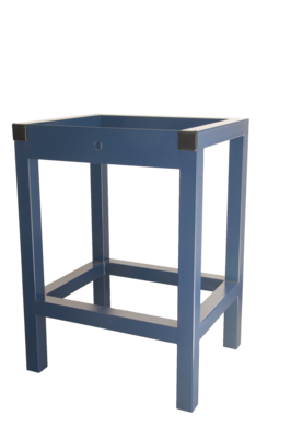 Black Mild Steel Table With Granite Top