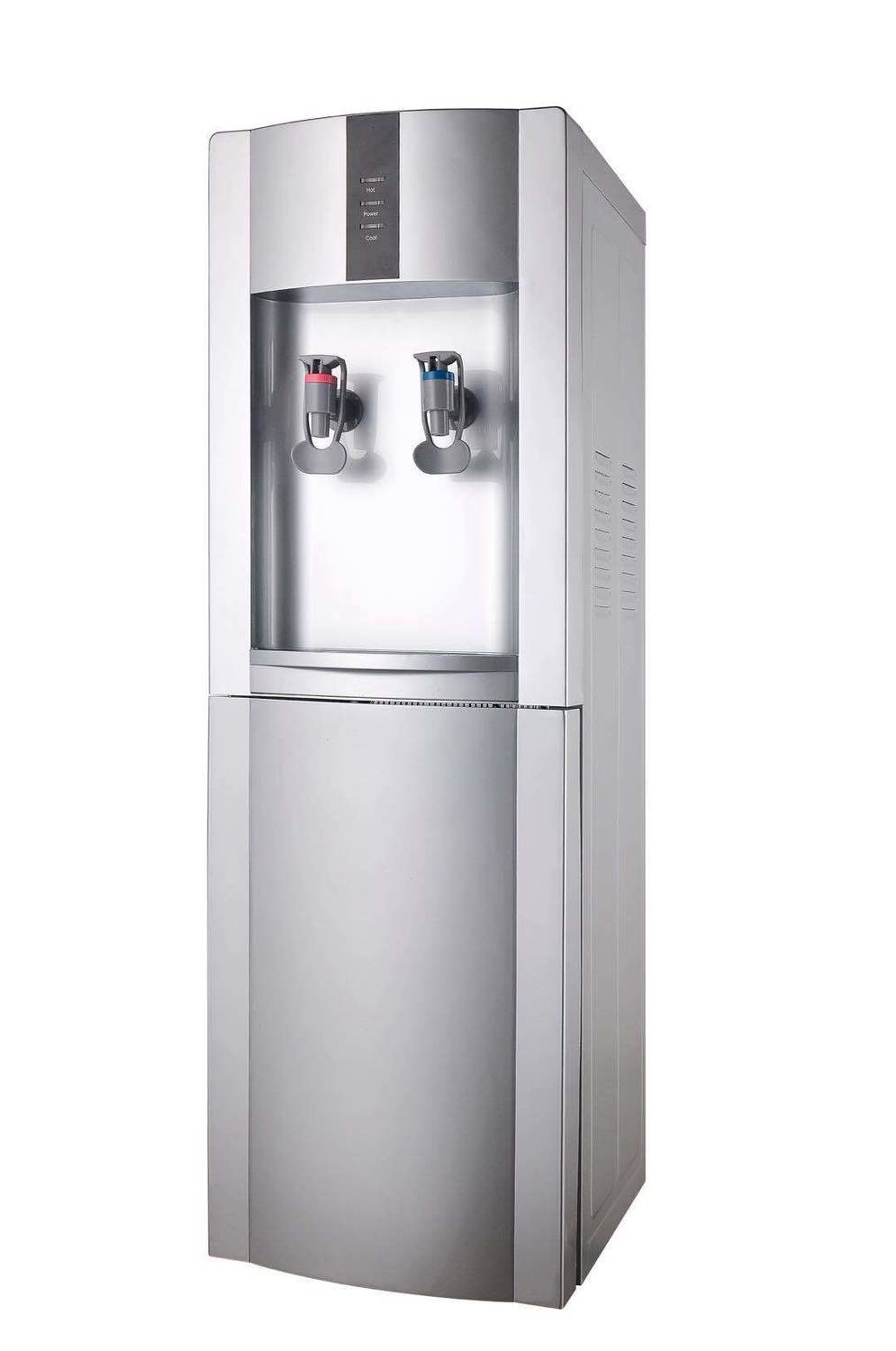 Hot &amp; Cold Water Dispenser Silver + 20L Poly-Carbon Water Bottle