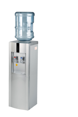 Hot &amp; Cold Water Dispenser Silver + 20L Poly-Carbon Water Bottle