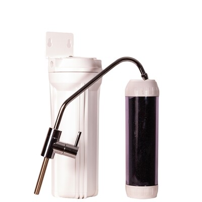 Single Under Counter KDF and Carbon Water Purifier System
