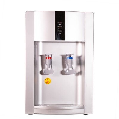 Desk Top Hot &amp; Cold Water Dispenser (Silver)