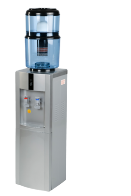 Hot &amp; Cold Water Dispenser plus PVC Filtration System On-Top-Of-Dispenser.