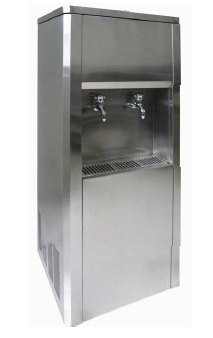 Industrial  80 Liter Per Hour Stainless Steel Water Fountain Unit with two Taps