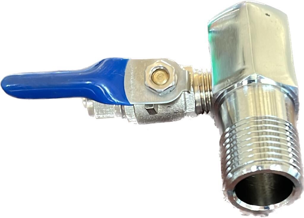 1/2 inch SS Ezzy Fit Connection Plus 1/4 inch Ball Valve
