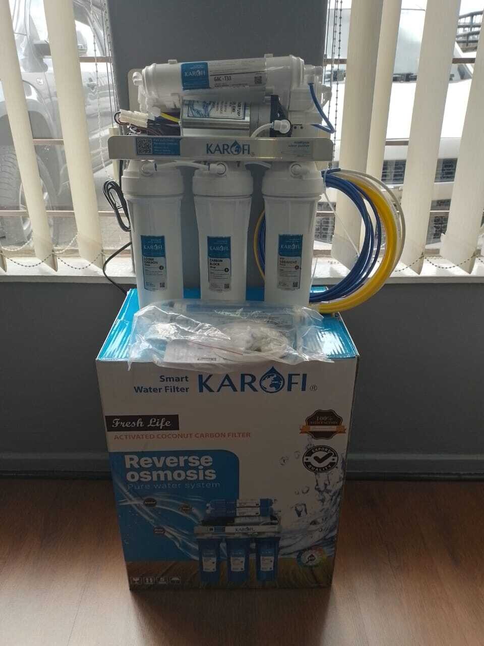 5 Stage Reverse Osmosis Water Filter System With Booster Pump.