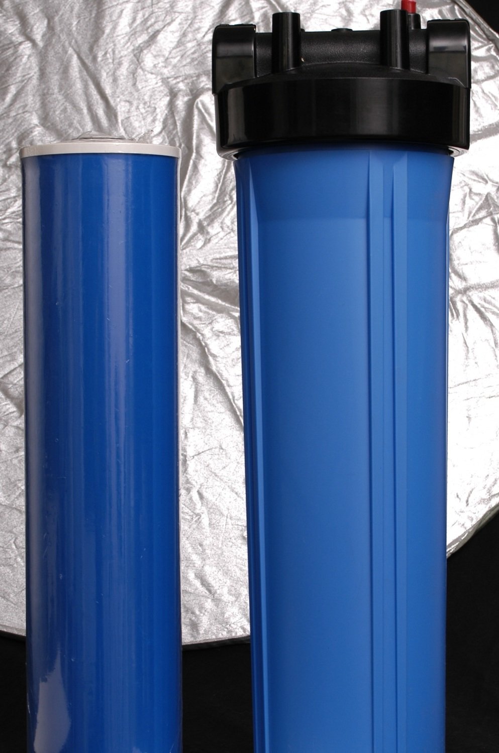 Single 20&quot; inch Big Blue 1&quot; inch Port Housing + 20&quot; inch Carbon (GAC) Filter Cartridge