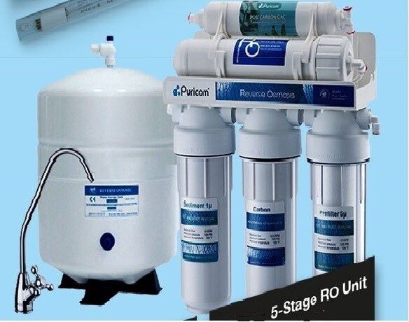 5 Stage Reverse Osmosis Water Filter System Without  Booster Pump