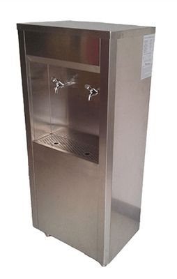 Industrial  80 Liter Per Hour Stainless Steel Water Fountain Unit with two Taps