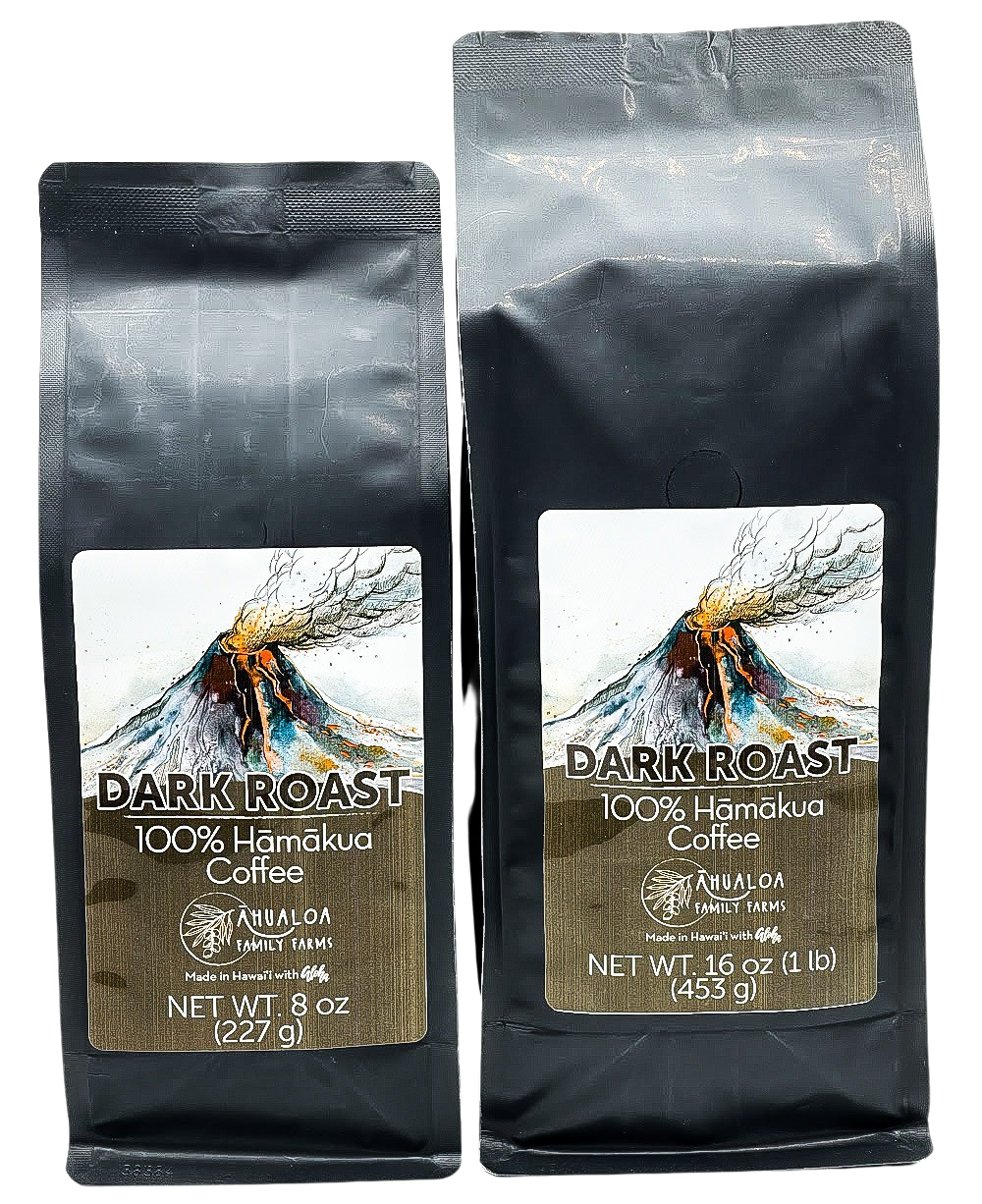 100% Hamakua Dark Roast Coffee Beans
