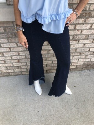 Judy Blue Wave Super Flare Side Zip Jeans