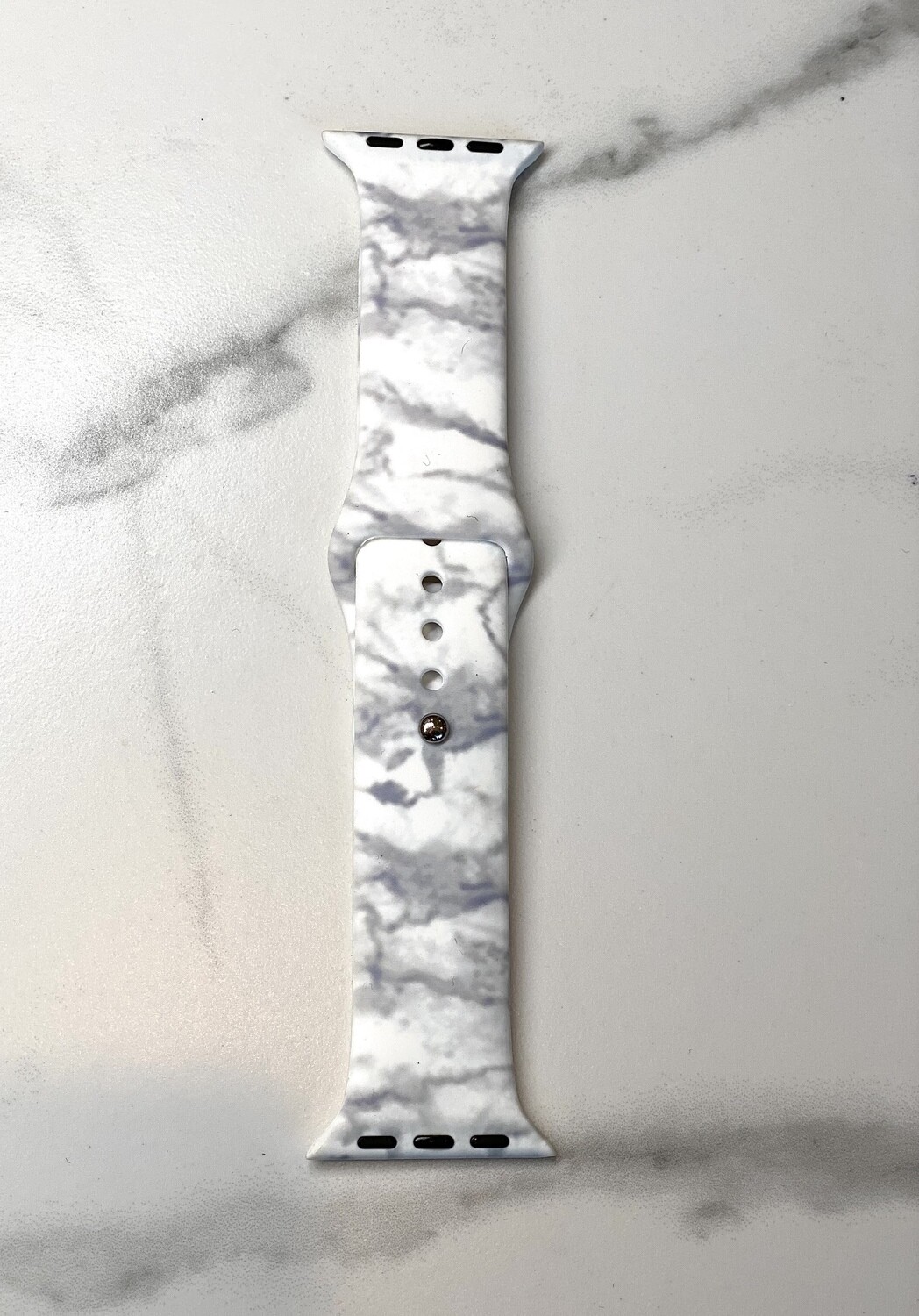 White Marble Watch Band
