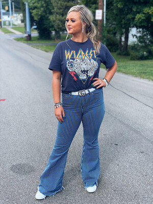 Judy Blue Pin Striped Flares