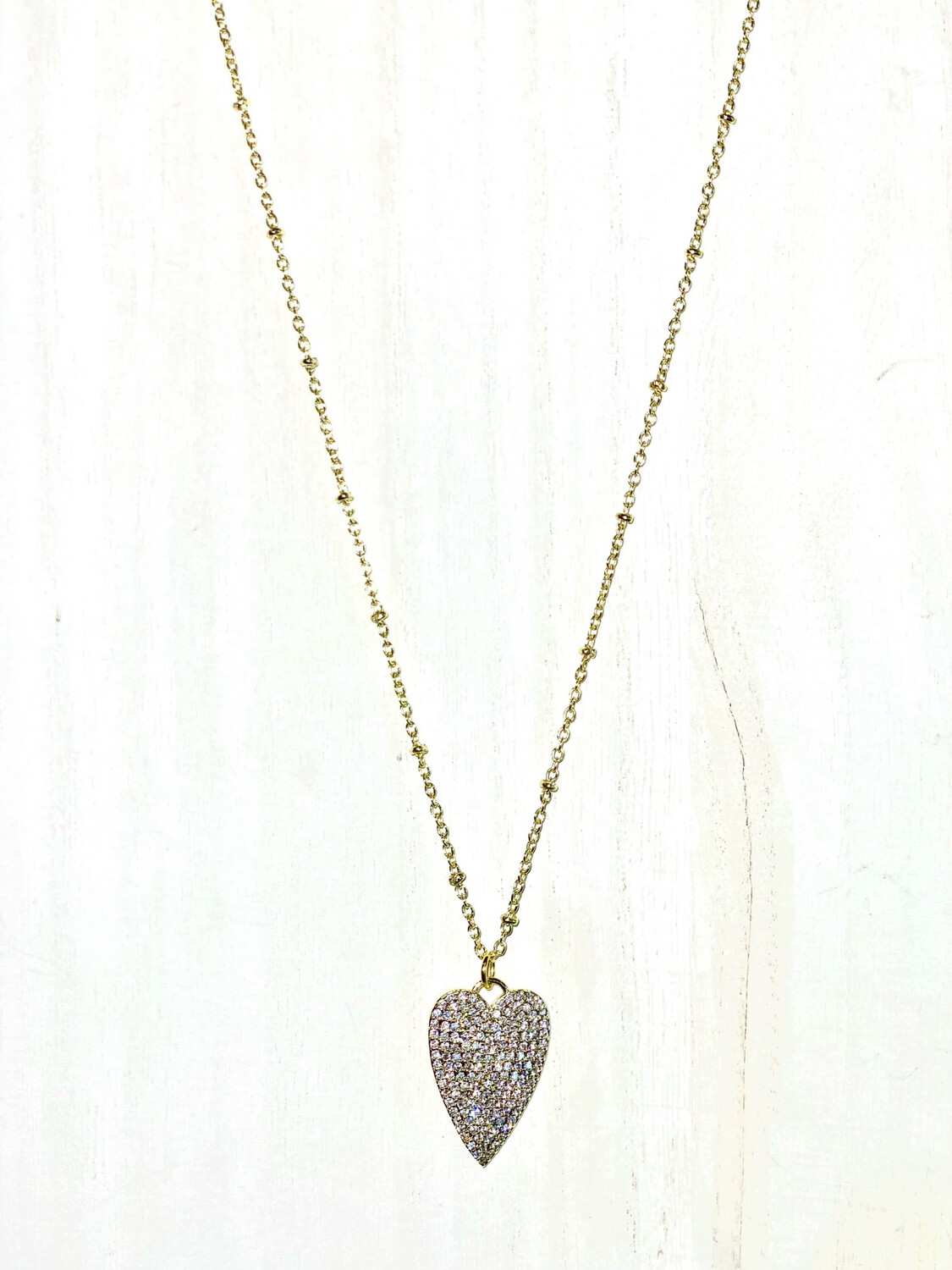 Heart of Gold Necklace - Gold Plated, Handmade