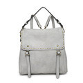 Light Grey Indy Backpack-to-Purse