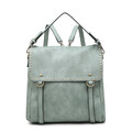 Light Teal Indy Backpack-to-Purse