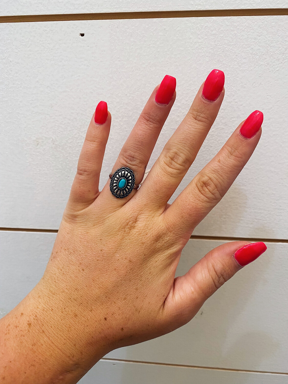 Martina Adjustable Turquoise Ring 