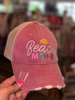 Crimson Beach Mode Hat