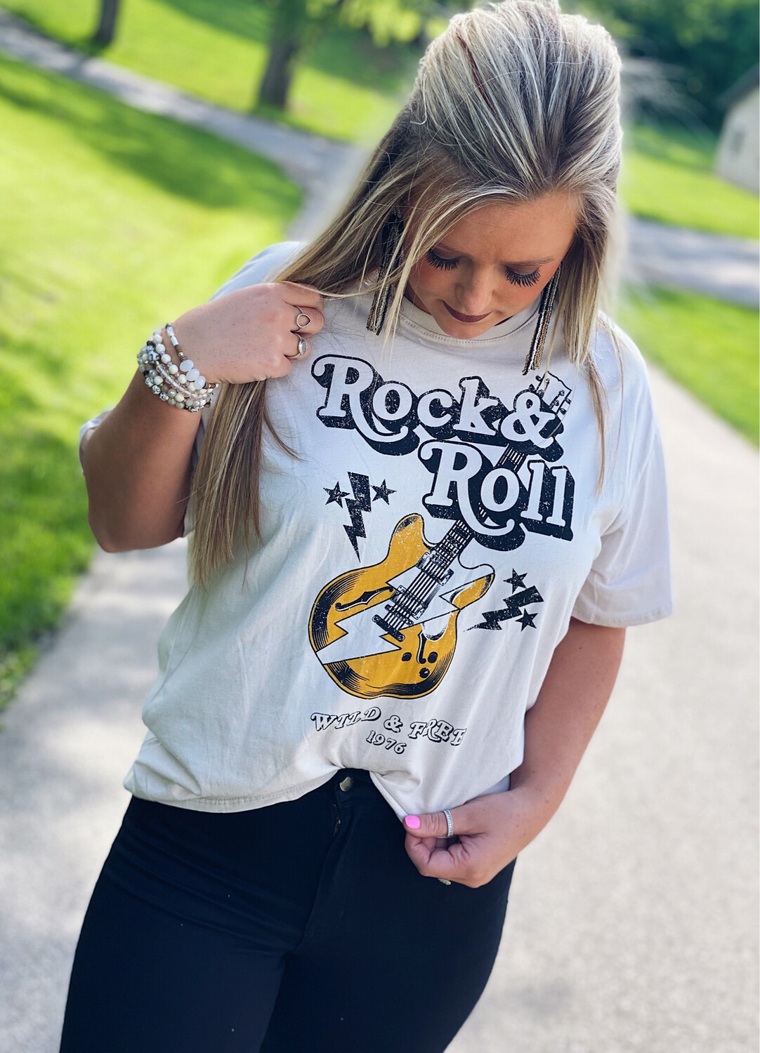 Rock & Roll Guitar Graphic Tee