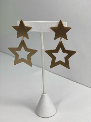 Gold Layered Star Earrings