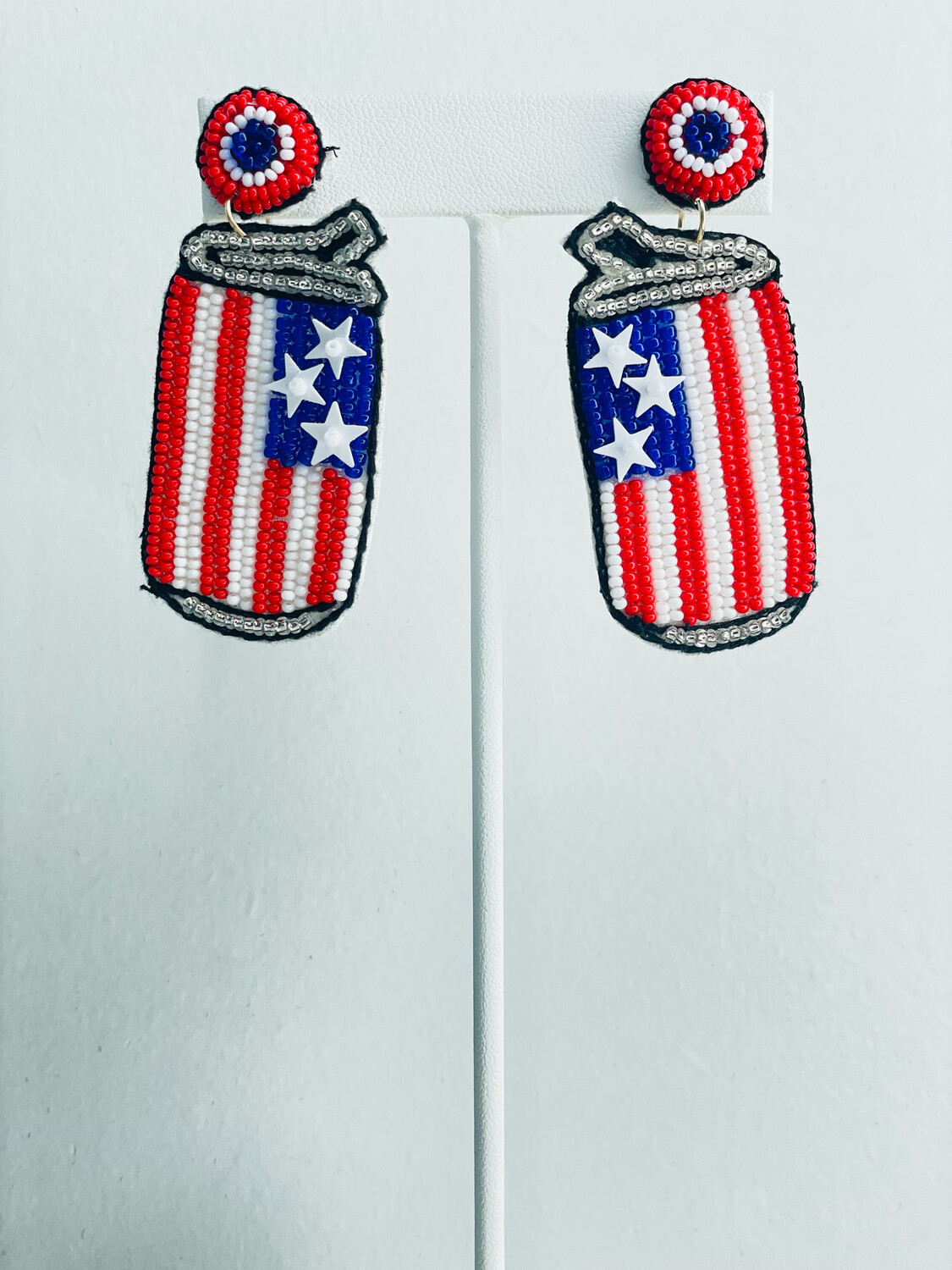 Patriotic Soda Earrings