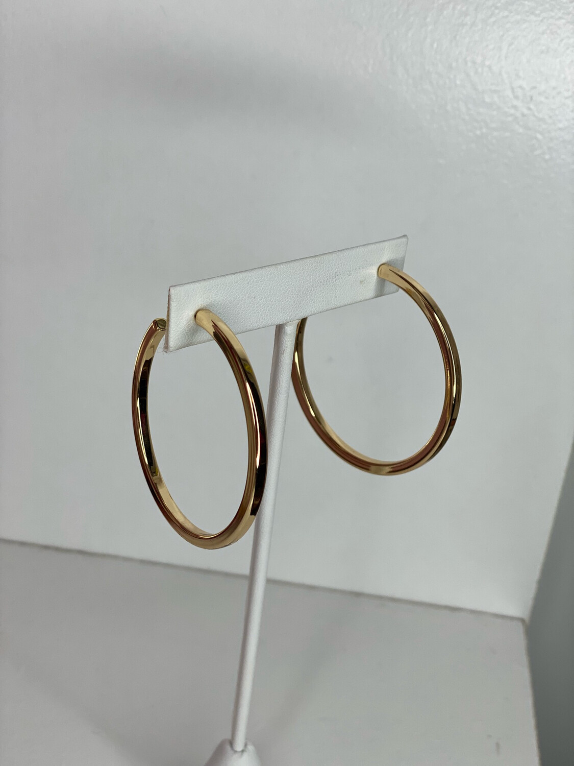 Gold Squared Off Hoops