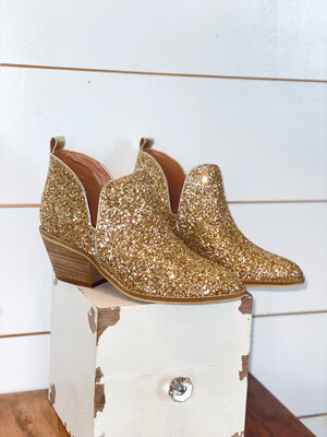Gold Corky's Glow Up Booties