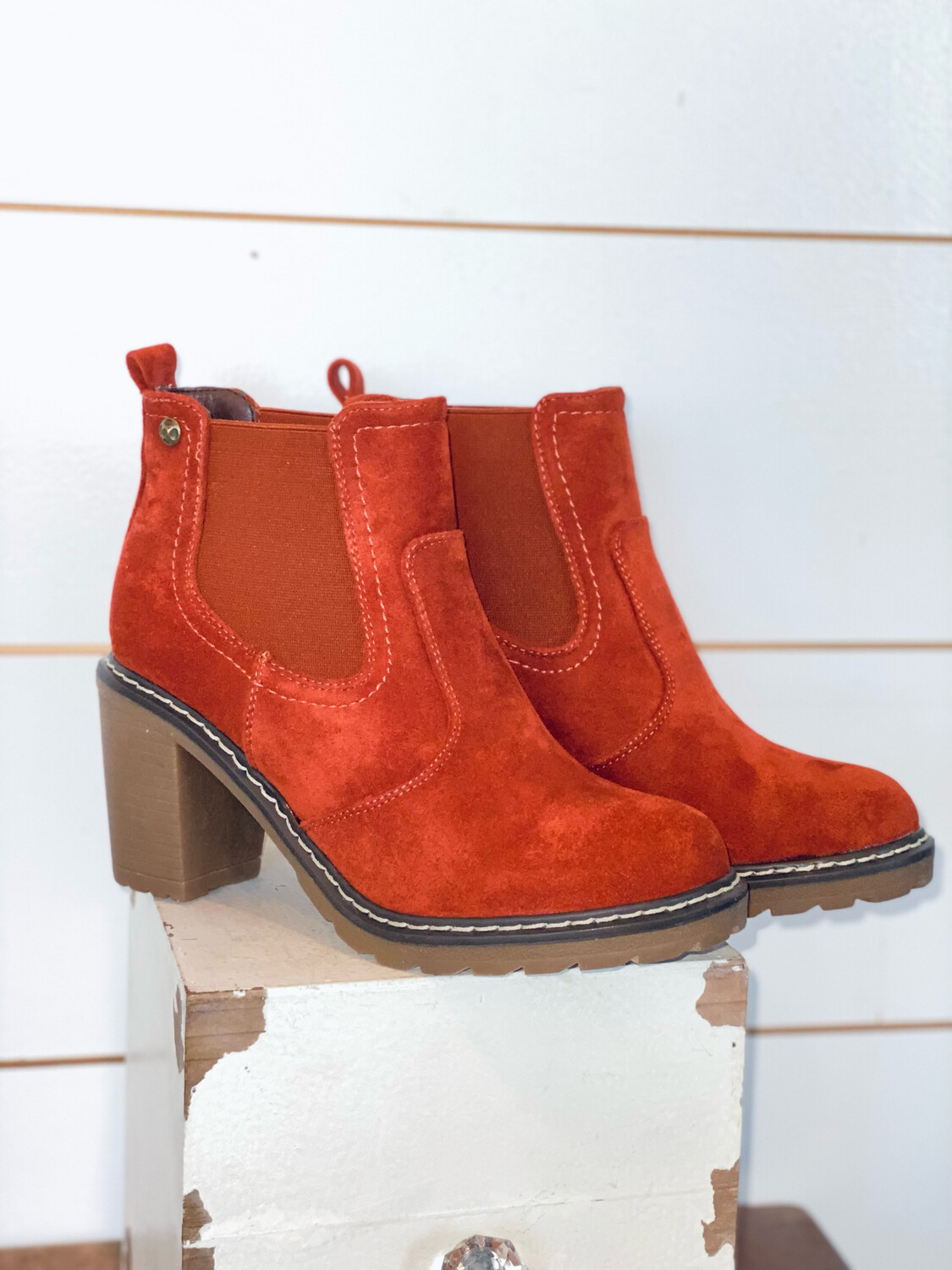 Rust Corky's Rocky Suede  Bootie