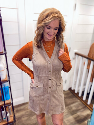 Terracotta Leopard Mock Neck Long Sleeve Top