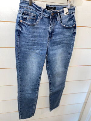 Judy Blue Hi Waisted Relaxed Fit JB Stitch Jeans